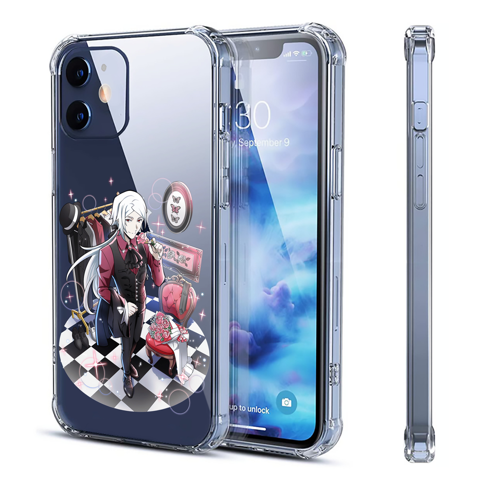 （画像用） 文豪ストレイドッグス Bungo Stray Dogs 【iPhone 12シリーズ対応】透明スマホケース（クリアソフトケース）